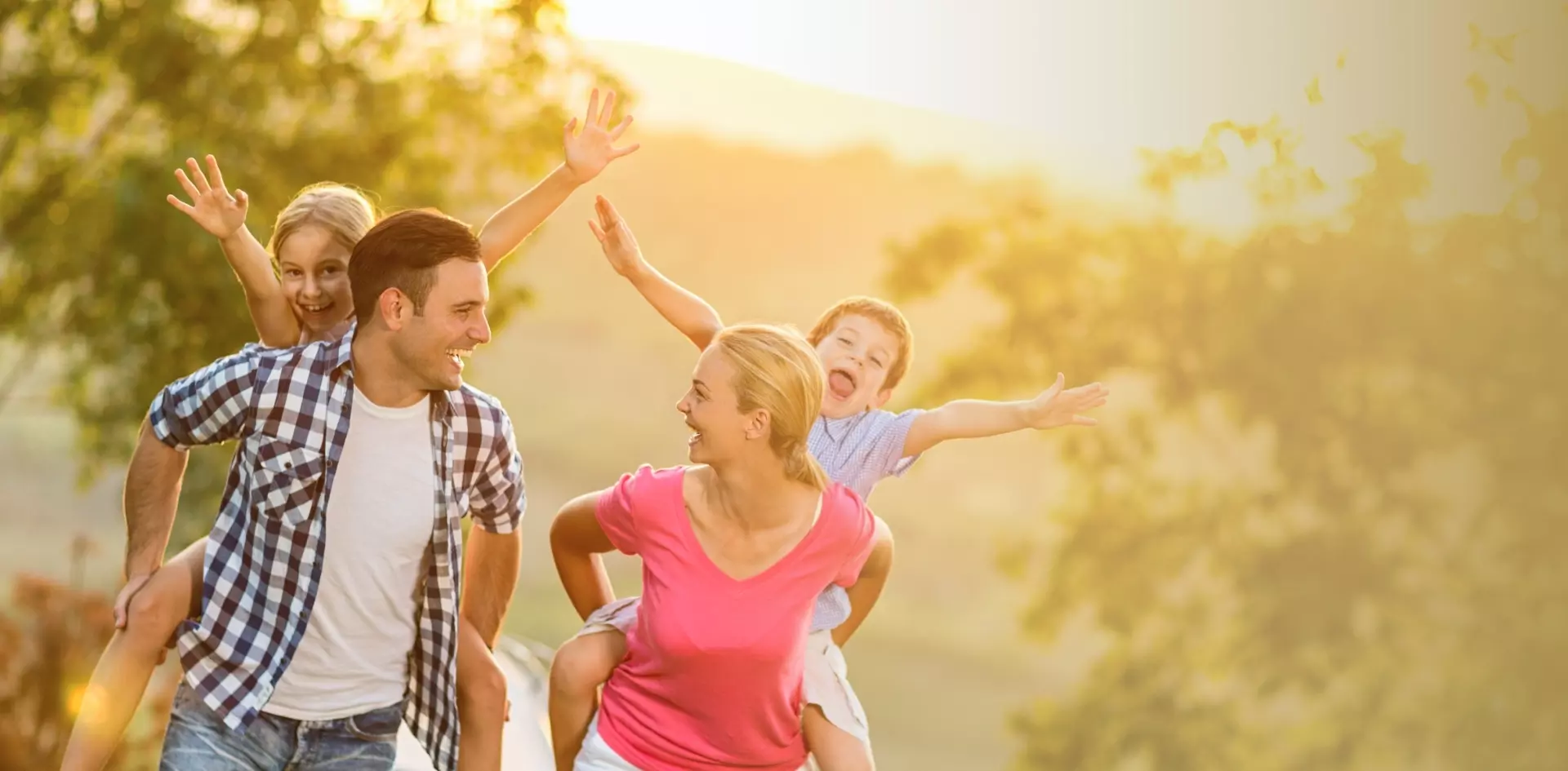 A family sharing a warm smile